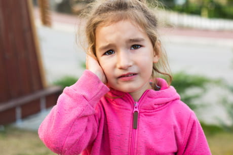 child with ear infection