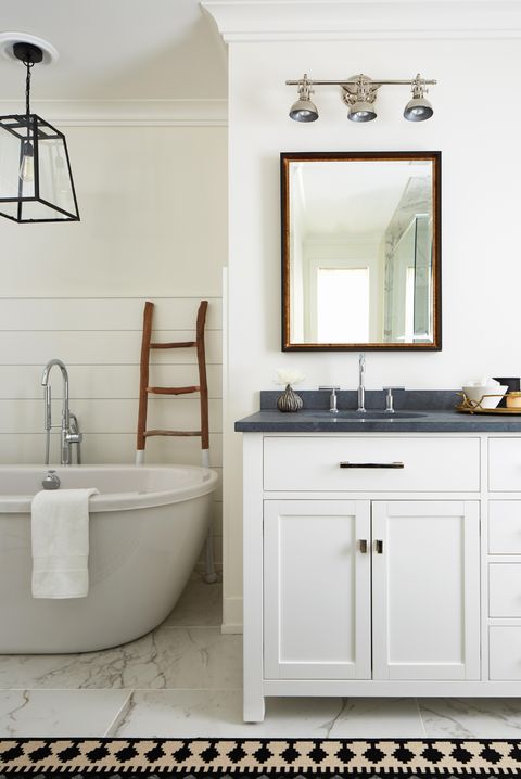 neutral master bathroom