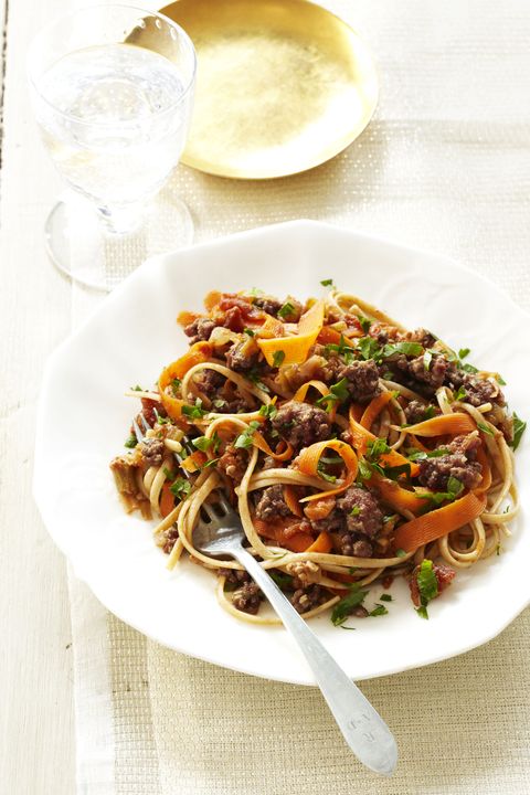 linguine with carrot turkey ragu