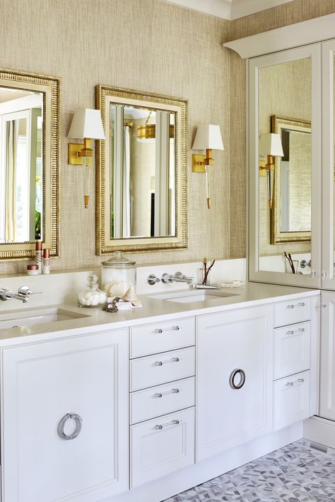 gold bathroom