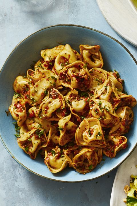 chilled tortellini romesco