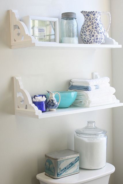 Small Bathroom Storage Ideas - shelves