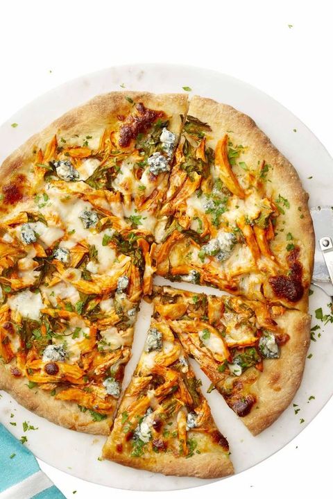 rotisserie chicken recipes - buffalo chicken pizza