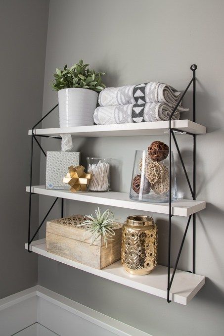 Three Shelves - Bathroom Shelf Ideas