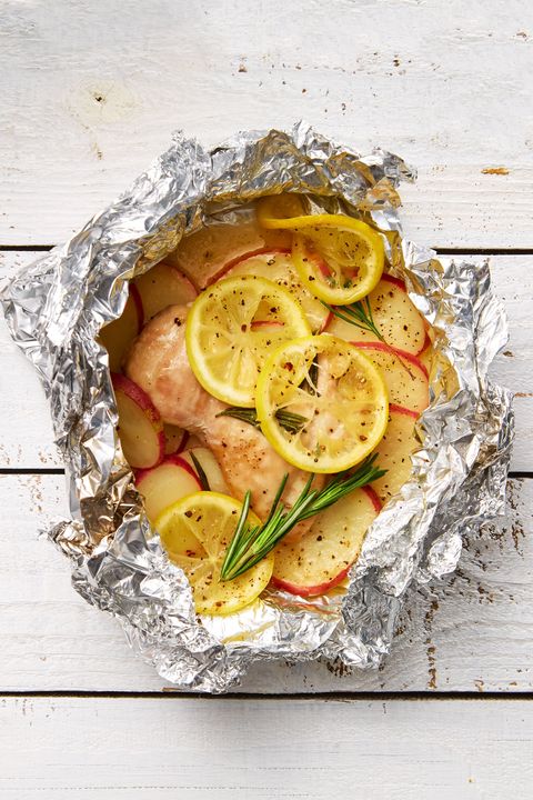 Lemon-Rosemary Chicken and Potatoes - Grilled Chicken Recipes