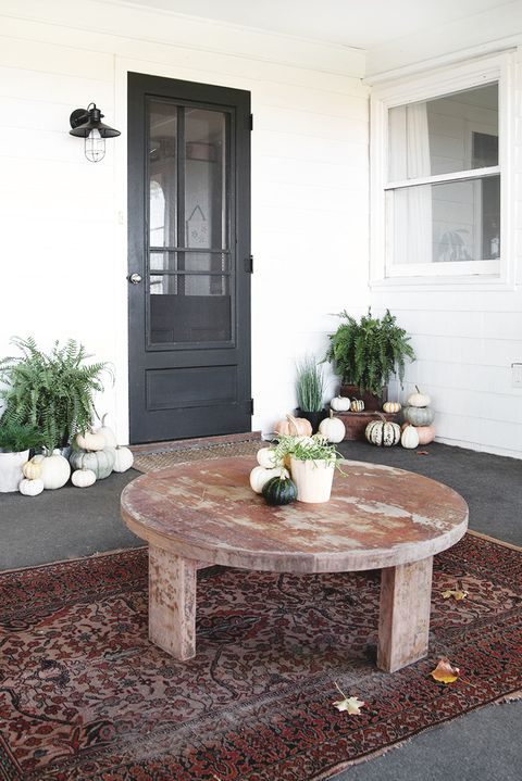 fall porch decor