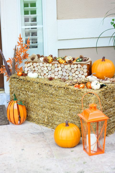 fall porch decor