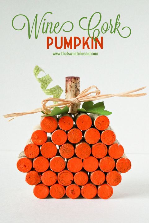 Fall Crafts Wine Cork Pumpkin