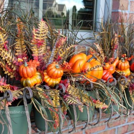 fall porch decor