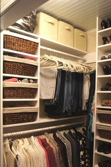 Closet Organizer Ideas - vertical storage