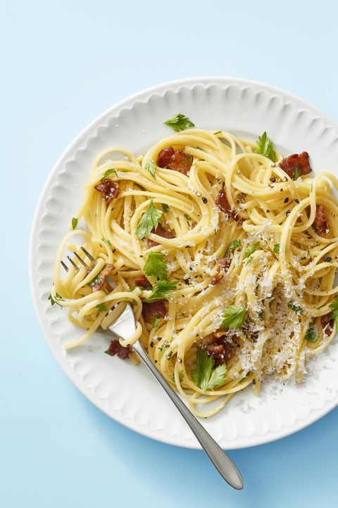 kids dinner ideas  linguine carbonara