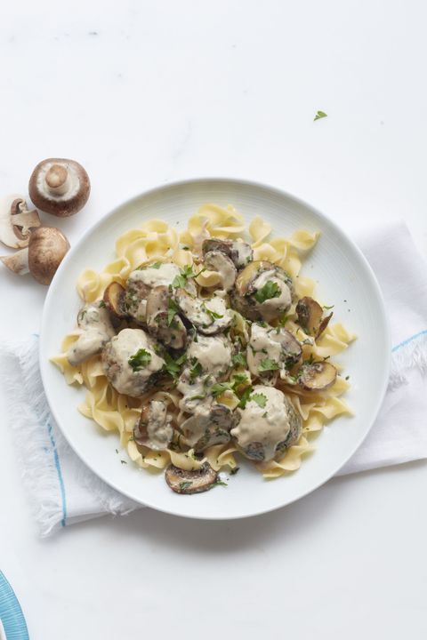 ground turkey recipes  turkey meatball stroganoff