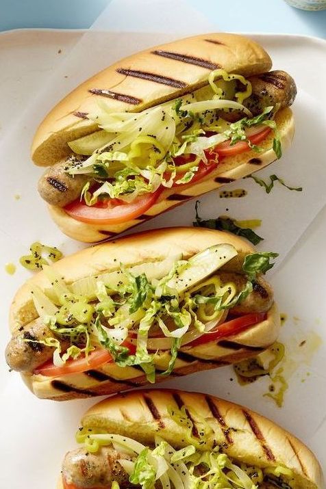 summer dinner ideas   chicago style chicken dogs